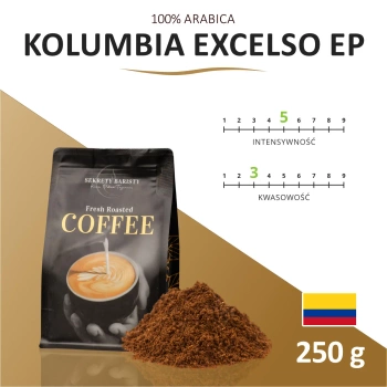 Kawa Kolumbia Excelso EP Mielona 250g