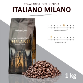 Kawa Espresso Italiano Blend Milano 100% Arabika Ziarnista 1kg