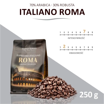 Kawa Espresso Italiano Blend Roma 70/30 Ziarnista 250g