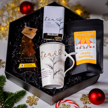 Zestaw Herbata Kubek i Syrop – Świąteczne Ciepło