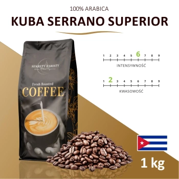 Kawa Kuba Serrano Superior Ziarnista 1kg