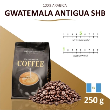 Kawa Gwatemala Antigua SHB Ziarnista 250g
