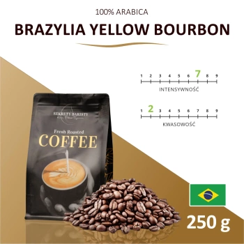 Kawa Brazylia Yellow Bourbon Ziarnista 250g
