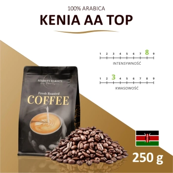 Kawa Kenia AA TOP Ziarnista 250g