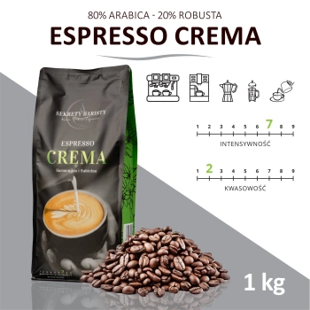 Kawa Espresso Crema ziarnista 1kg