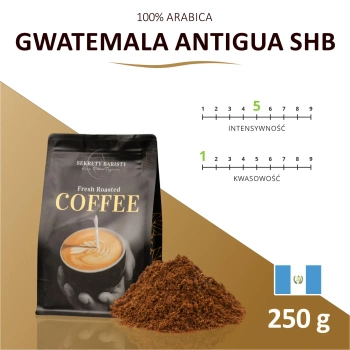 Kawa Gwatemala Antigua SHB Mielona 250g
