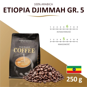 Kawa Etiopia Djimmah Gr.5 Ziarnista 250g